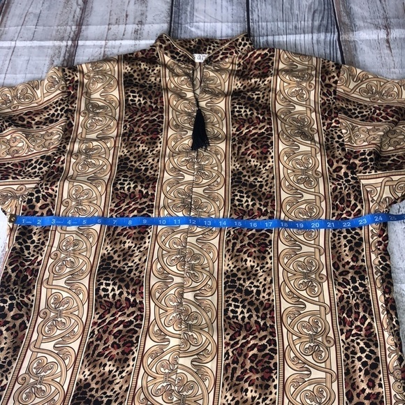 SANTE’ Leopard Moroccan/Bohemian Dress Sz S/M - Picture 12 of 13